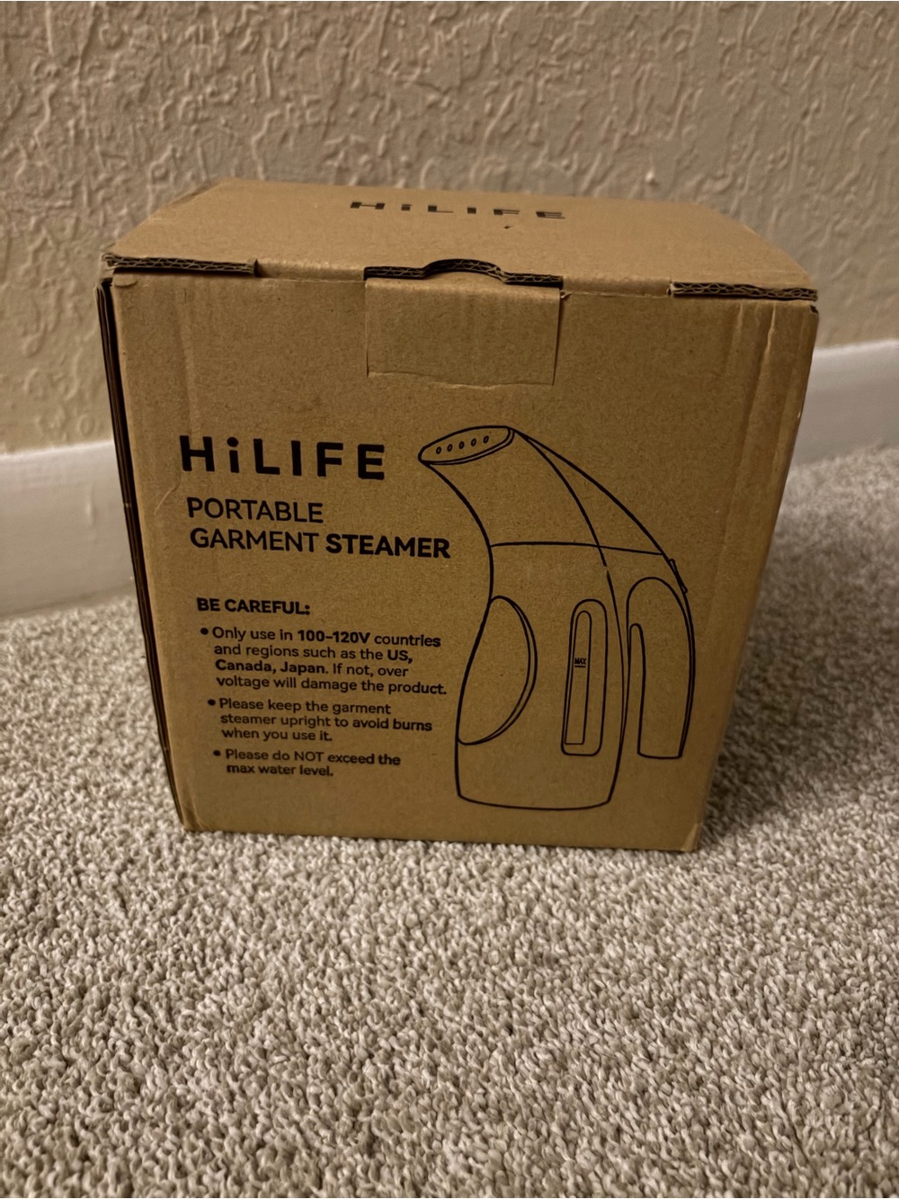 HiLife Portable Garment Steamer - Brown